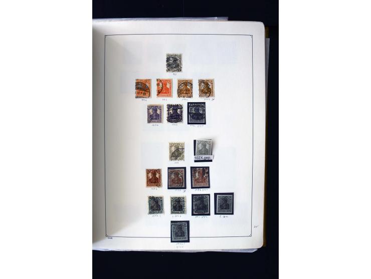 1872/1945, postfrische, ungebrauchte und gestempelte Sammlung mit u.a. Mi.-Nr. 12 gestempelt, 13 gestempelt, 21b, 30, 33aa (w