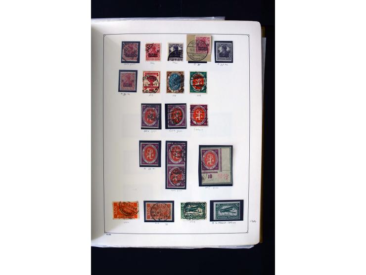 1872/1945, postfrische, ungebrauchte und gestempelte Sammlung mit u.a. Mi.-Nr. 12 gestempelt, 13 gestempelt, 21b, 30, 33aa (w