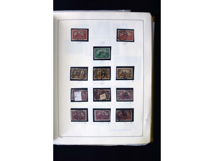 1872/1945, postfrische, ungebrauchte und gestempelte Sammlung mit u.a. Mi.-Nr. 12 gestempelt, 13 gestempelt, 21b, 30, 33aa (w