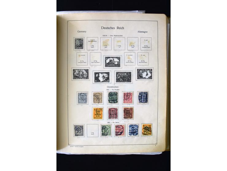1872/1945, postfrische, ungebrauchte und gestempelte Sammlung mit u.a. Mi.-Nr. 12 gestempelt, 13 gestempelt, 21b, 30, 33aa (w