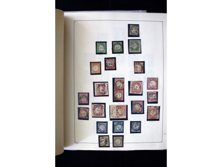 1872/1945, postfrische, ungebrauchte und gestempelte Sammlung mit u.a. Mi.-Nr. 12 gestempelt, 13 gestempelt, 21b, 30, 33aa (w