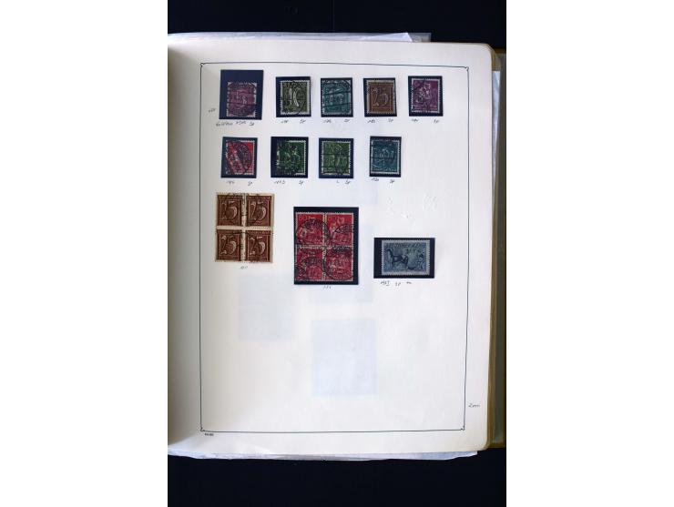 1872/1945, postfrische, ungebrauchte und gestempelte Sammlung mit u.a. Mi.-Nr. 12 gestempelt, 13 gestempelt, 21b, 30, 33aa (w
