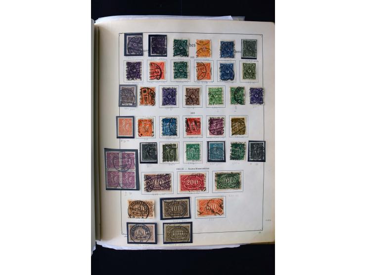1872/1945, postfrische, ungebrauchte und gestempelte Sammlung mit u.a. Mi.-Nr. 12 gestempelt, 13 gestempelt, 21b, 30, 33aa (w