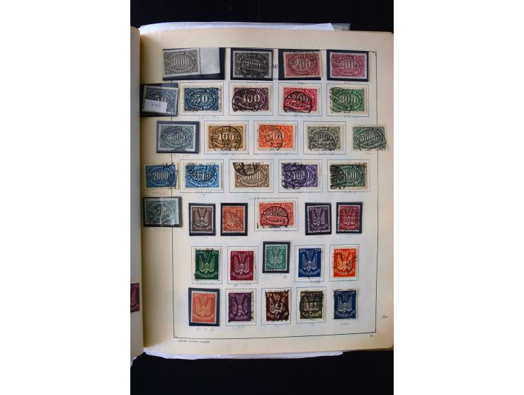 1872/1945, postfrische, ungebrauchte und gestempelte Sammlung mit u.a. Mi.-Nr. 12 gestempelt, 13 gestempelt, 21b, 30, 33aa (w