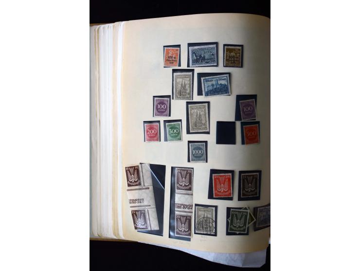 1872/1945, postfrische, ungebrauchte und gestempelte Sammlung mit u.a. Mi.-Nr. 12 gestempelt, 13 gestempelt, 21b, 30, 33aa (w
