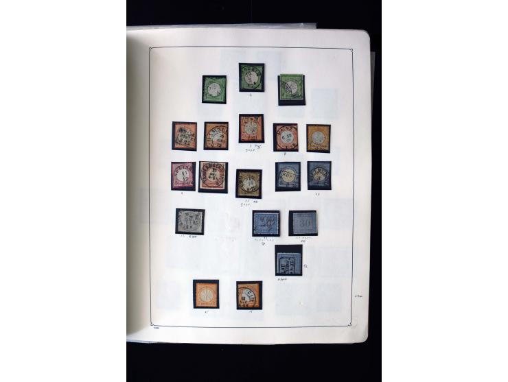 1872/1945, postfrische, ungebrauchte und gestempelte Sammlung mit u.a. Mi.-Nr. 12 gestempelt, 13 gestempelt, 21b, 30, 33aa (w