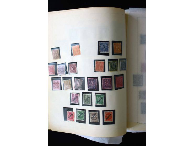 1872/1945, postfrische, ungebrauchte und gestempelte Sammlung mit u.a. Mi.-Nr. 12 gestempelt, 13 gestempelt, 21b, 30, 33aa (w