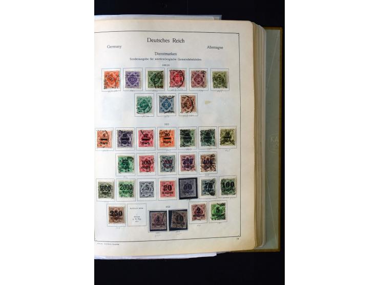 1872/1945, postfrische, ungebrauchte und gestempelte Sammlung mit u.a. Mi.-Nr. 12 gestempelt, 13 gestempelt, 21b, 30, 33aa (w