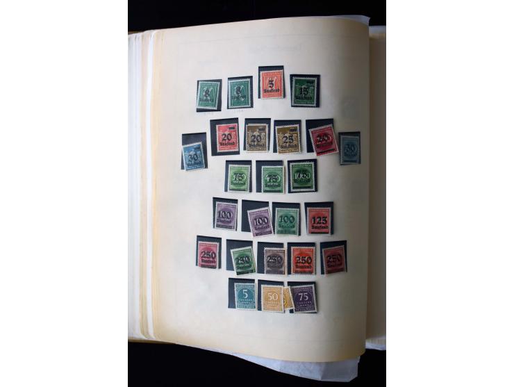 1872/1945, postfrische, ungebrauchte und gestempelte Sammlung mit u.a. Mi.-Nr. 12 gestempelt, 13 gestempelt, 21b, 30, 33aa (w