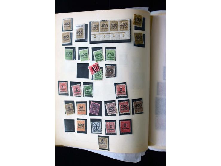 1872/1945, postfrische, ungebrauchte und gestempelte Sammlung mit u.a. Mi.-Nr. 12 gestempelt, 13 gestempelt, 21b, 30, 33aa (w
