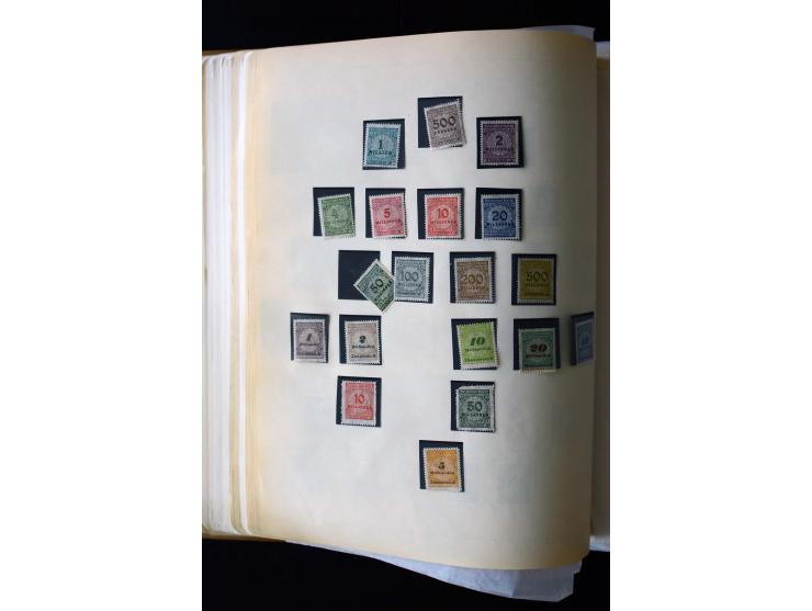 1872/1945, postfrische, ungebrauchte und gestempelte Sammlung mit u.a. Mi.-Nr. 12 gestempelt, 13 gestempelt, 21b, 30, 33aa (w