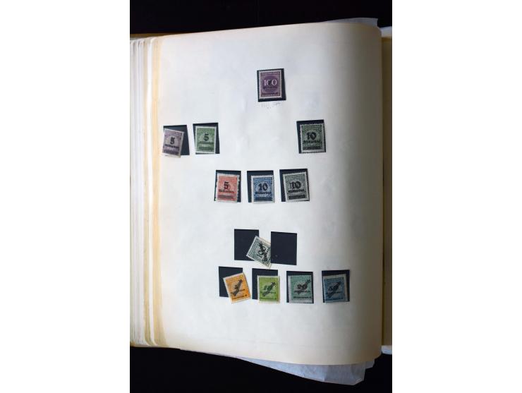 1872/1945, postfrische, ungebrauchte und gestempelte Sammlung mit u.a. Mi.-Nr. 12 gestempelt, 13 gestempelt, 21b, 30, 33aa (w