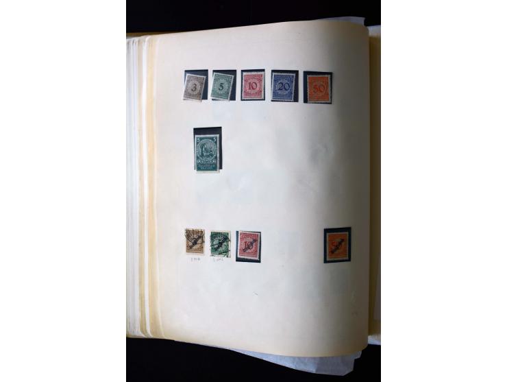 1872/1945, postfrische, ungebrauchte und gestempelte Sammlung mit u.a. Mi.-Nr. 12 gestempelt, 13 gestempelt, 21b, 30, 33aa (w
