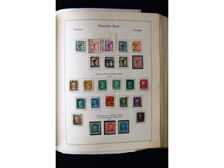 1872/1945, postfrische, ungebrauchte und gestempelte Sammlung mit u.a. Mi.-Nr. 12 gestempelt, 13 gestempelt, 21b, 30, 33aa (w