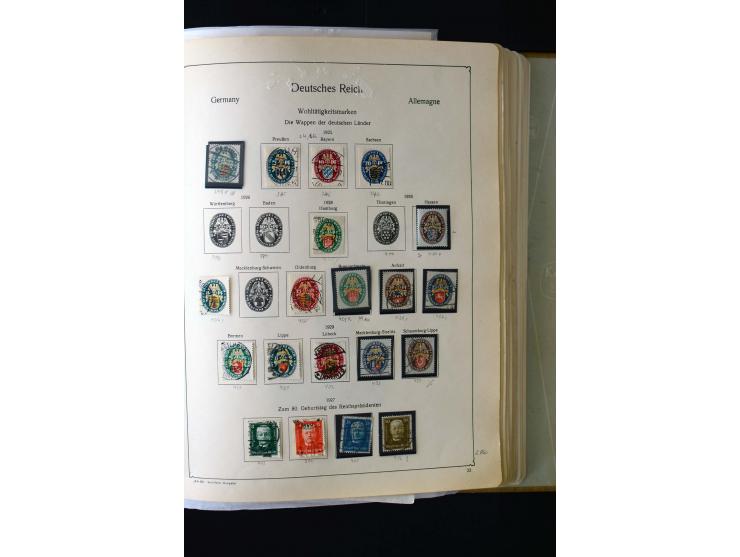 1872/1945, postfrische, ungebrauchte und gestempelte Sammlung mit u.a. Mi.-Nr. 12 gestempelt, 13 gestempelt, 21b, 30, 33aa (w