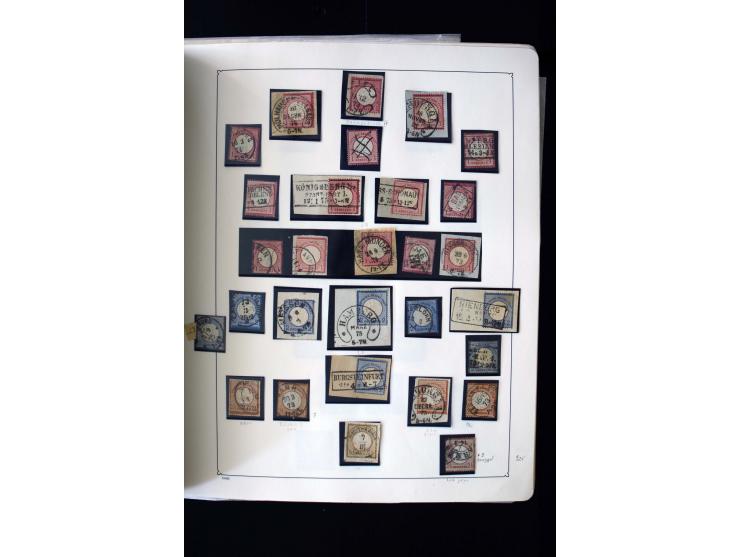 1872/1945, postfrische, ungebrauchte und gestempelte Sammlung mit u.a. Mi.-Nr. 12 gestempelt, 13 gestempelt, 21b, 30, 33aa (w