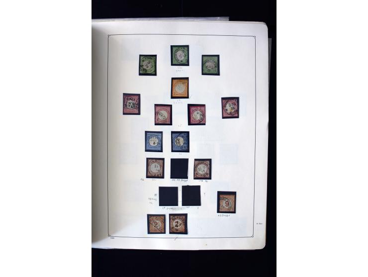 1872/1945, postfrische, ungebrauchte und gestempelte Sammlung mit u.a. Mi.-Nr. 12 gestempelt, 13 gestempelt, 21b, 30, 33aa (w