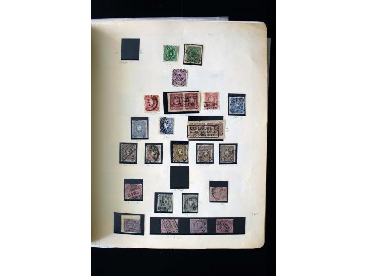 1872/1945, postfrische, ungebrauchte und gestempelte Sammlung mit u.a. Mi.-Nr. 12 gestempelt, 13 gestempelt, 21b, 30, 33aa (w