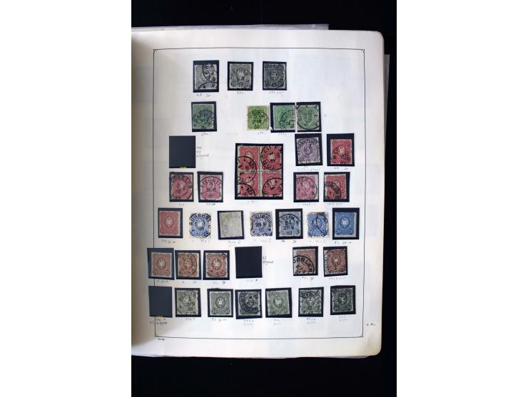 1872/1945, postfrische, ungebrauchte und gestempelte Sammlung mit u.a. Mi.-Nr. 12 gestempelt, 13 gestempelt, 21b, 30, 33aa (w