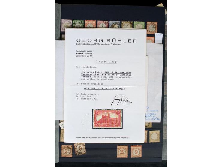 1872/1945, postfrische, ungebrauchte und gestempelte Sammlung, in den Hauptnummern weitgehend kpl., meist in beiden Erhaltung