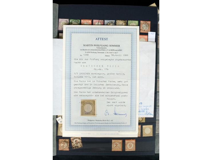 1872/1945, postfrische, ungebrauchte und gestempelte Sammlung, in den Hauptnummern weitgehend kpl., meist in beiden Erhaltung