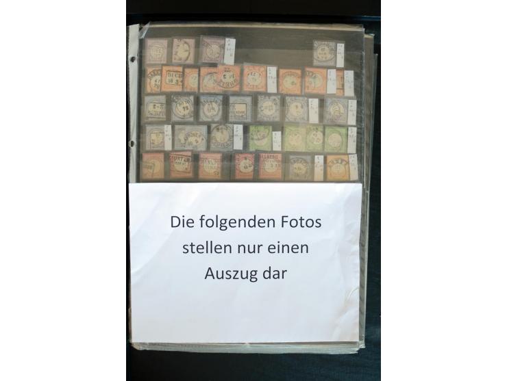 1872/1945, postfrischer, ungebrauchter und gestempelter Bestand mit vielen besseren Ausgaben in 2 Kartons