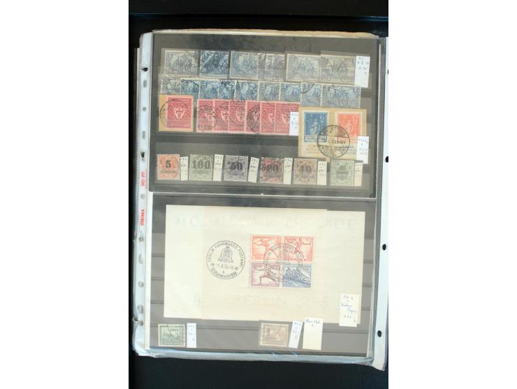 1872/1945, postfrischer, ungebrauchter und gestempelter Bestand mit vielen besseren Ausgaben in 2 Kartons