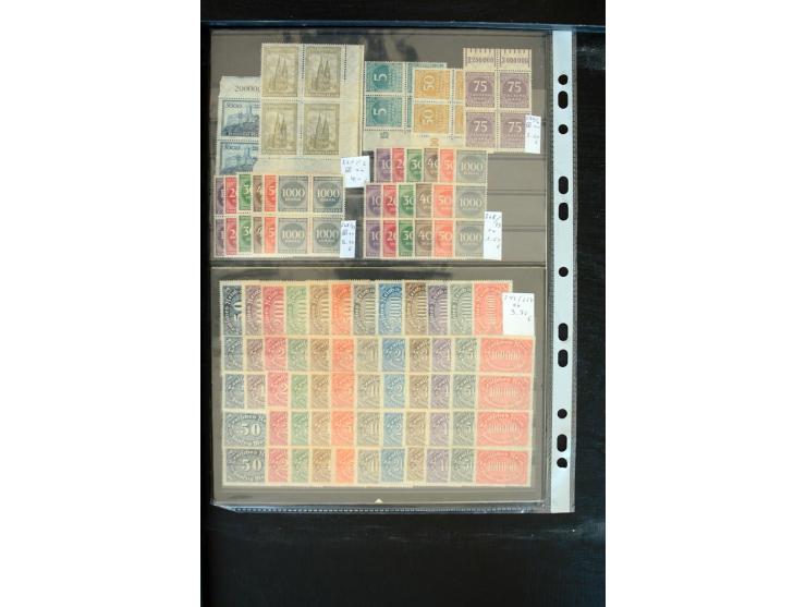 1872/1945, postfrischer, ungebrauchter und gestempelter Bestand mit vielen besseren Ausgaben in 2 Kartons