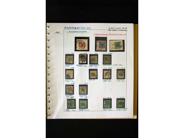1872/1932, postfrische, ungebrauchte und gestempelte reichhaltige Sammlung in 2 Alben, oft doppelt gesammelt mit vielen besse