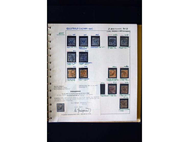 1872/1932, postfrische, ungebrauchte und gestempelte reichhaltige Sammlung in 2 Alben, oft doppelt gesammelt mit vielen besse