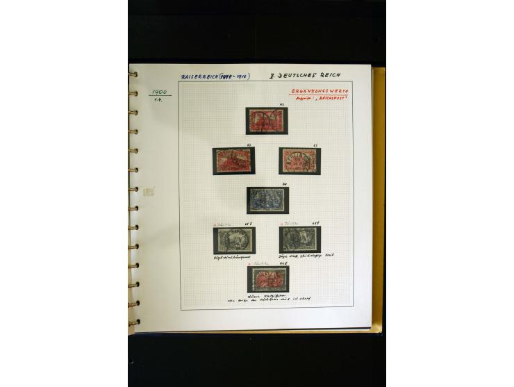 1872/1932, postfrische, ungebrauchte und gestempelte reichhaltige Sammlung in 2 Alben, oft doppelt gesammelt mit vielen besse