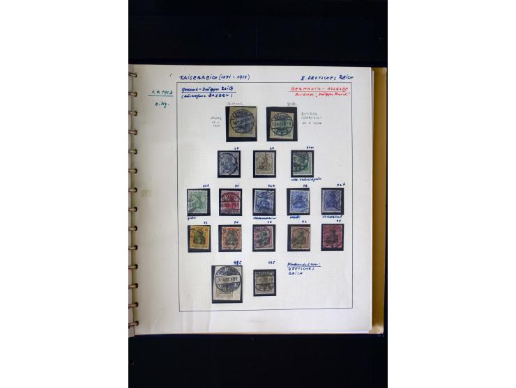 1872/1932, postfrische, ungebrauchte und gestempelte reichhaltige Sammlung in 2 Alben, oft doppelt gesammelt mit vielen besse