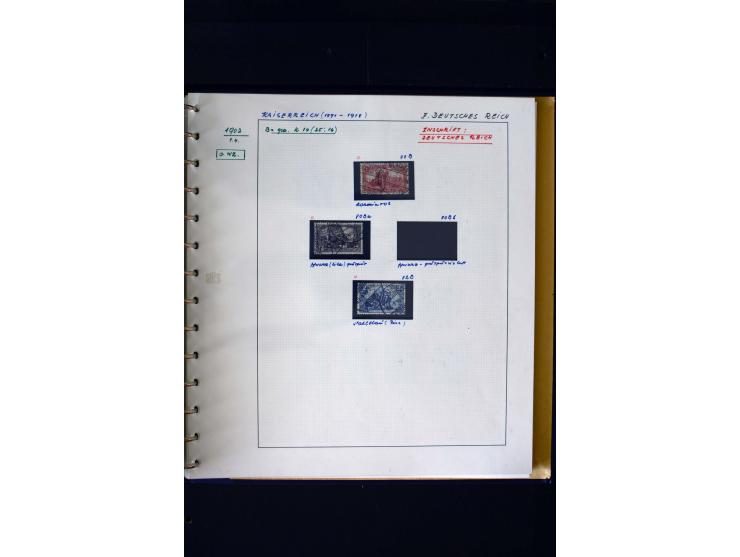 1872/1932, postfrische, ungebrauchte und gestempelte reichhaltige Sammlung in 2 Alben, oft doppelt gesammelt mit vielen besse