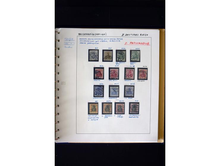 1872/1932, postfrische, ungebrauchte und gestempelte reichhaltige Sammlung in 2 Alben, oft doppelt gesammelt mit vielen besse