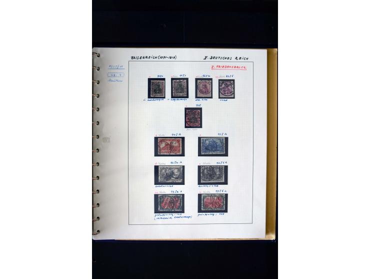 1872/1932, postfrische, ungebrauchte und gestempelte reichhaltige Sammlung in 2 Alben, oft doppelt gesammelt mit vielen besse