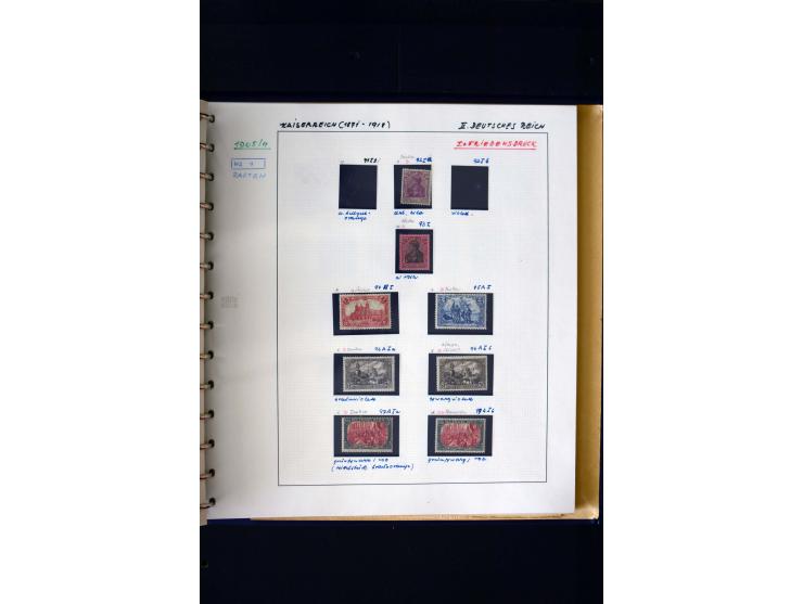 1872/1932, postfrische, ungebrauchte und gestempelte reichhaltige Sammlung in 2 Alben, oft doppelt gesammelt mit vielen besse