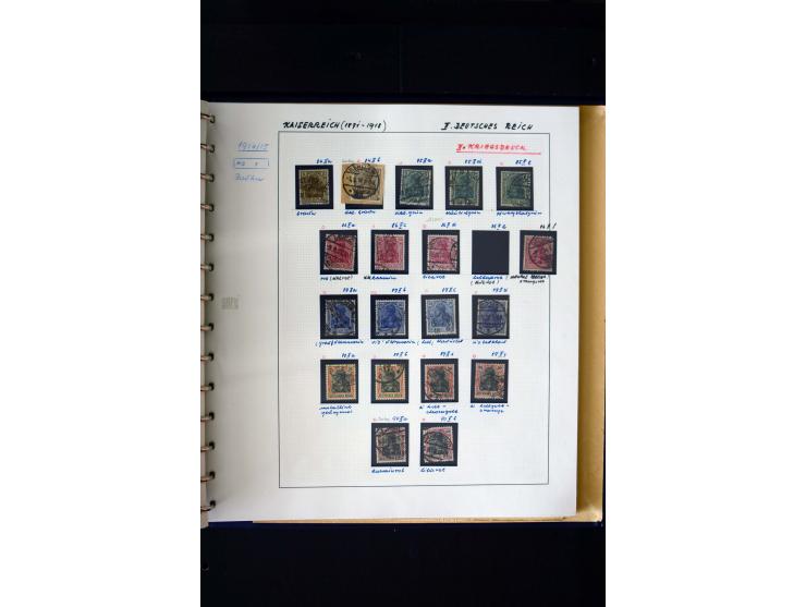 1872/1932, postfrische, ungebrauchte und gestempelte reichhaltige Sammlung in 2 Alben, oft doppelt gesammelt mit vielen besse