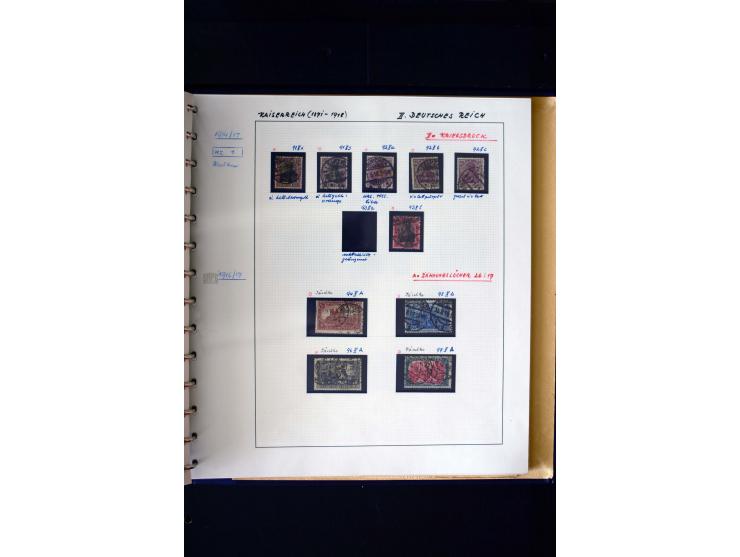 1872/1932, postfrische, ungebrauchte und gestempelte reichhaltige Sammlung in 2 Alben, oft doppelt gesammelt mit vielen besse