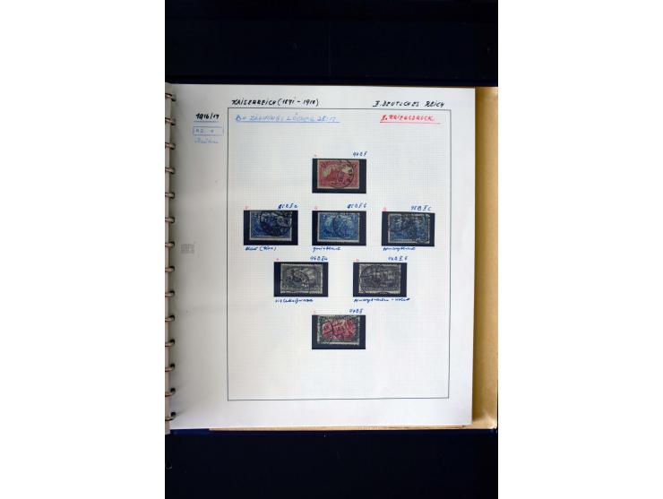 1872/1932, postfrische, ungebrauchte und gestempelte reichhaltige Sammlung in 2 Alben, oft doppelt gesammelt mit vielen besse