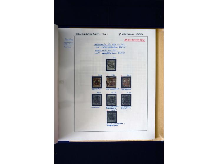 1872/1932, postfrische, ungebrauchte und gestempelte reichhaltige Sammlung in 2 Alben, oft doppelt gesammelt mit vielen besse