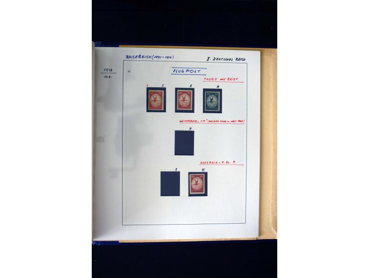 1872/1932, postfrische, ungebrauchte und gestempelte reichhaltige Sammlung in 2 Alben, oft doppelt gesammelt mit vielen besse