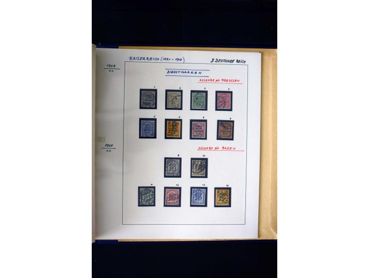 1872/1932, postfrische, ungebrauchte und gestempelte reichhaltige Sammlung in 2 Alben, oft doppelt gesammelt mit vielen besse