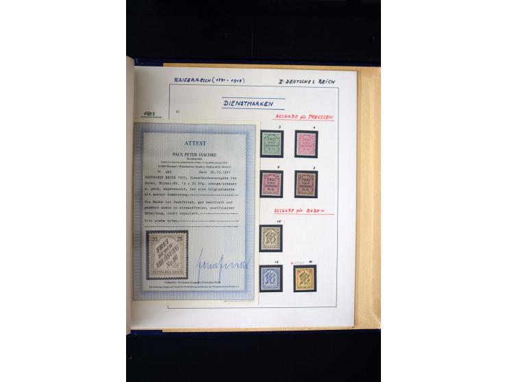 1872/1932, postfrische, ungebrauchte und gestempelte reichhaltige Sammlung in 2 Alben, oft doppelt gesammelt mit vielen besse