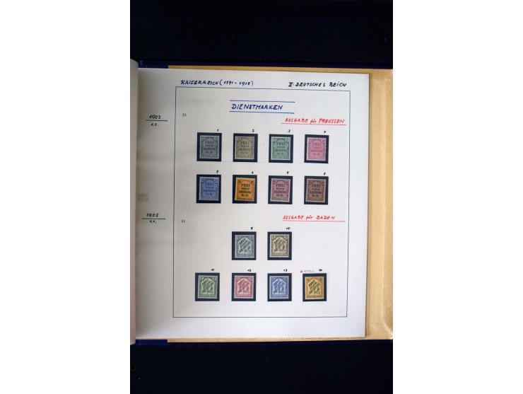 1872/1932, postfrische, ungebrauchte und gestempelte reichhaltige Sammlung in 2 Alben, oft doppelt gesammelt mit vielen besse