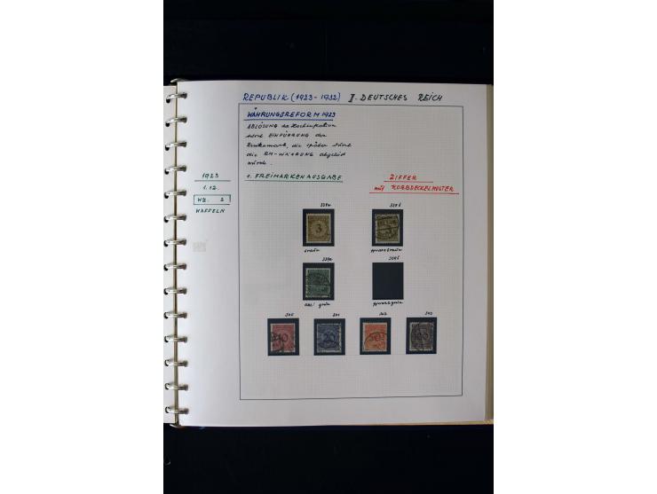 1872/1932, postfrische, ungebrauchte und gestempelte reichhaltige Sammlung in 2 Alben, oft doppelt gesammelt mit vielen besse
