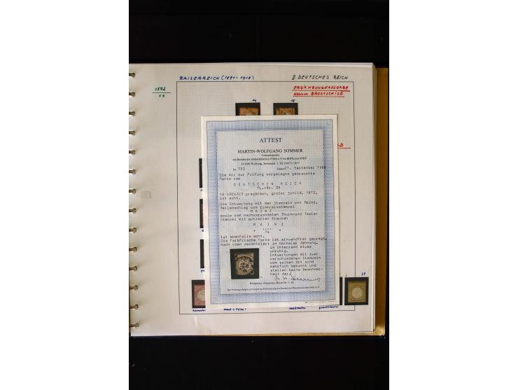 1872/1932, postfrische, ungebrauchte und gestempelte reichhaltige Sammlung in 2 Alben, oft doppelt gesammelt mit vielen besse