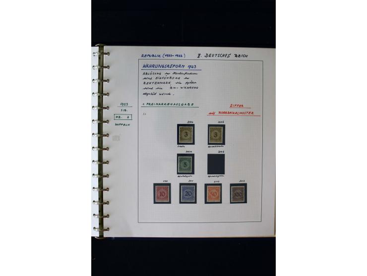 1872/1932, postfrische, ungebrauchte und gestempelte reichhaltige Sammlung in 2 Alben, oft doppelt gesammelt mit vielen besse