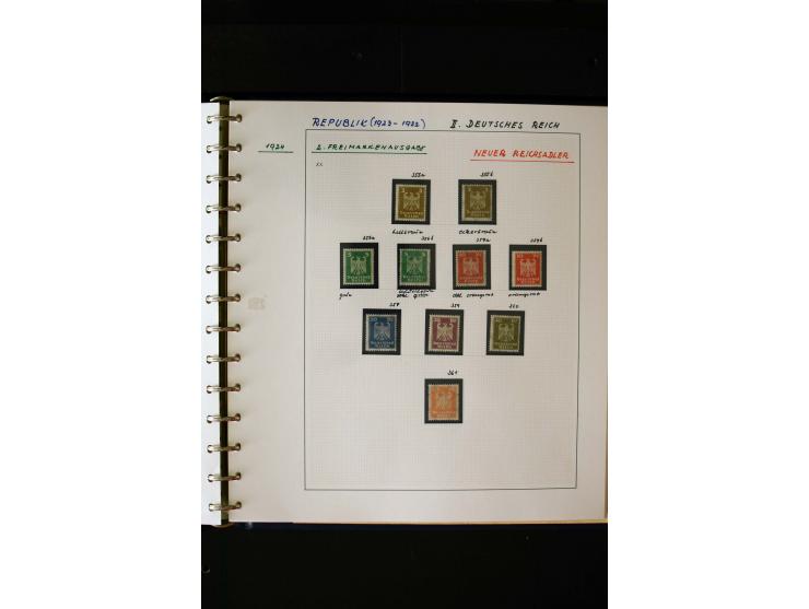 1872/1932, postfrische, ungebrauchte und gestempelte reichhaltige Sammlung in 2 Alben, oft doppelt gesammelt mit vielen besse