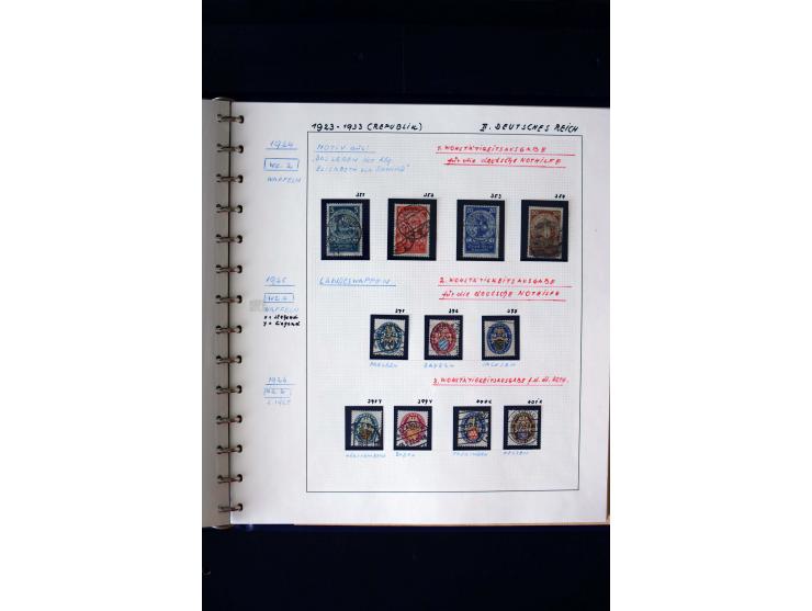 1872/1932, postfrische, ungebrauchte und gestempelte reichhaltige Sammlung in 2 Alben, oft doppelt gesammelt mit vielen besse
