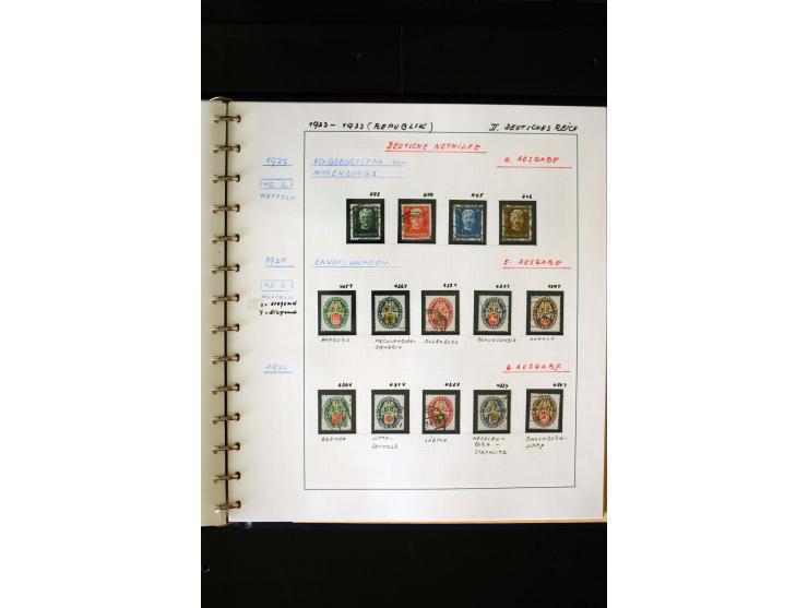 1872/1932, postfrische, ungebrauchte und gestempelte reichhaltige Sammlung in 2 Alben, oft doppelt gesammelt mit vielen besse